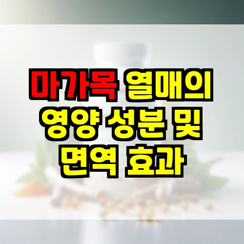 마가목 열매의 영양 성분 및 면역 효과